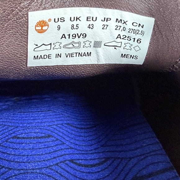 Timberland Bardstown Shoes Mens Size 9 Brown Leather Lace Up Casual Derby - Picture 8 of 8